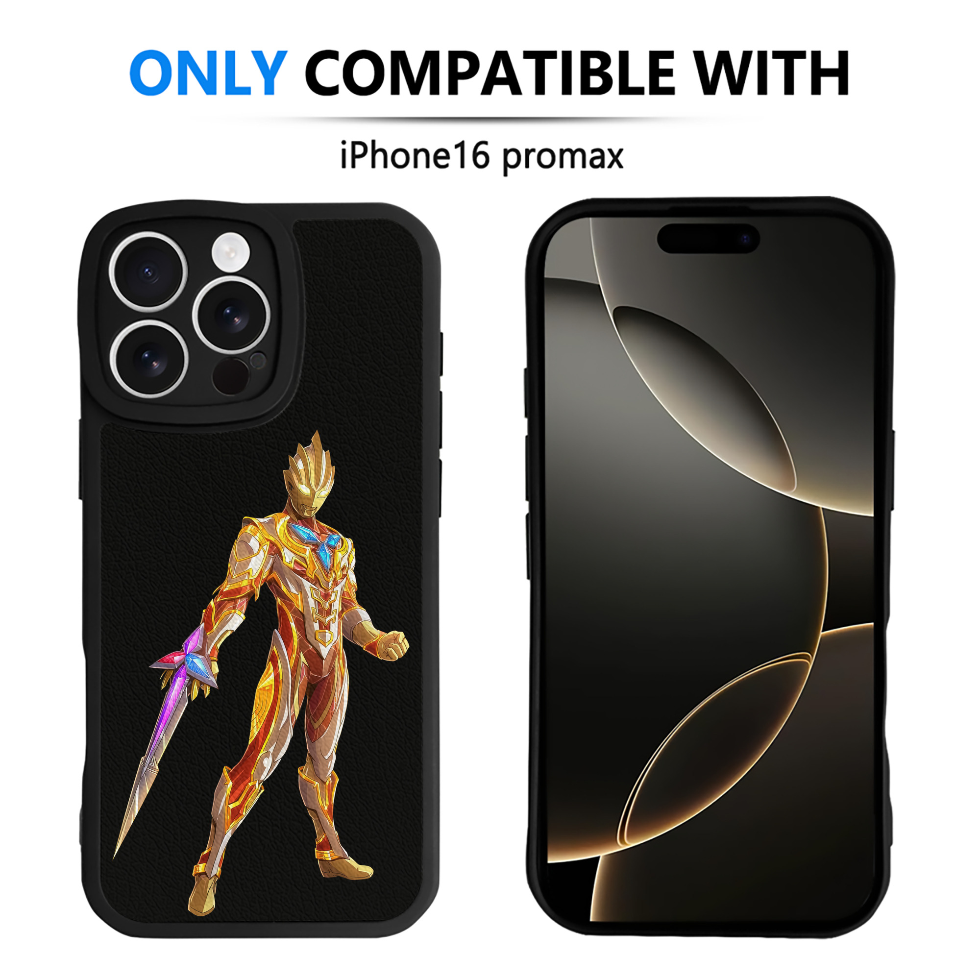 （画像用） ウルトラマン Ultraman 【iPhone 16シリーズ対応】シリコンスマホケース（レザー調） 材質：シリコン